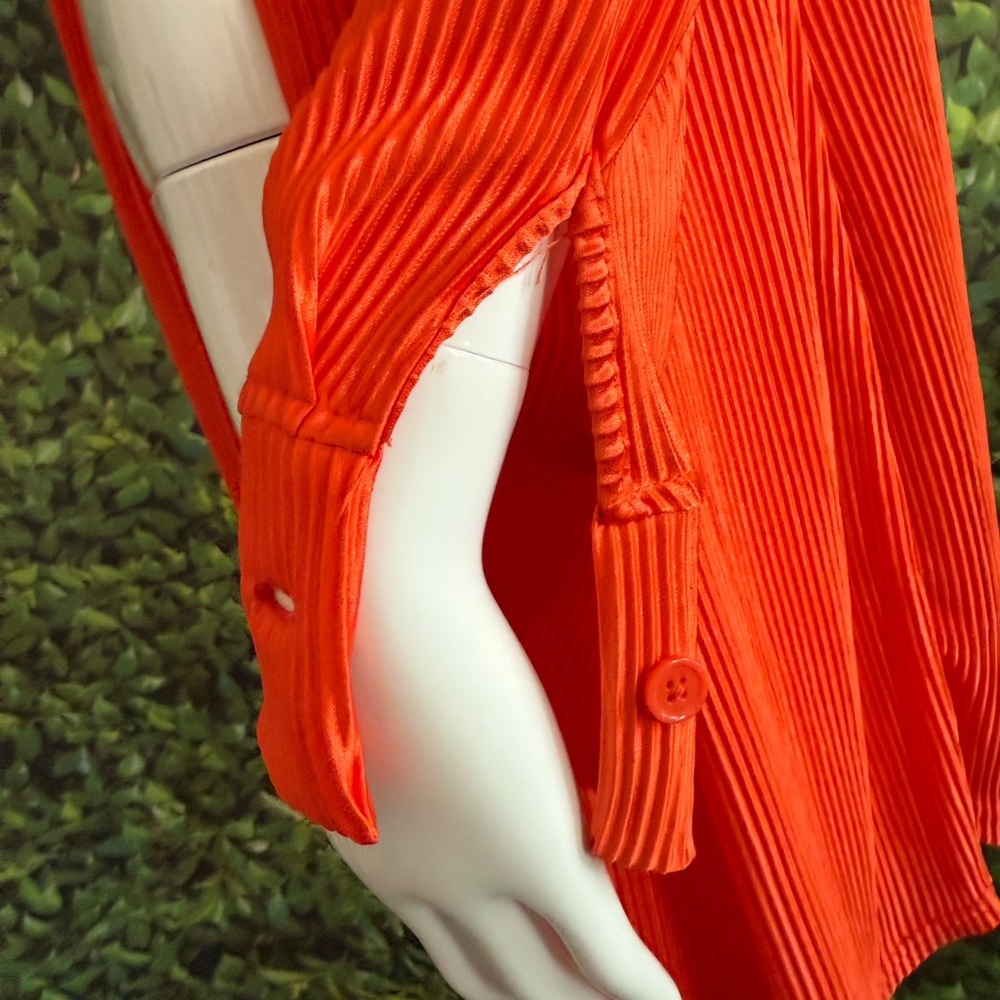 Orange Button-Up Mini Dress - Picture 10 of 10
